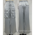 Регулируемые женские брюки для женских грузов с эластичной талией